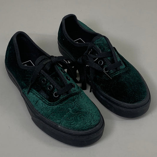 VANS Paisley Pattern Velvet Sneaker Mens SZ 4 Womens SZ 5.5 Black/Jungle Green