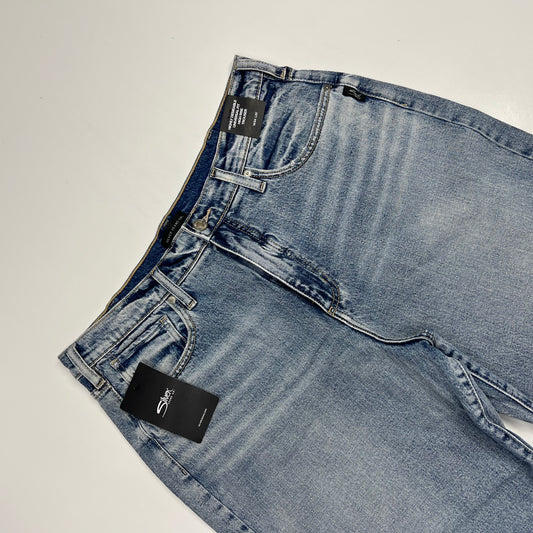 SILVER JEANS CO Highly Desirable High Rise Trouser Women's Sz 34/33 Indigo
