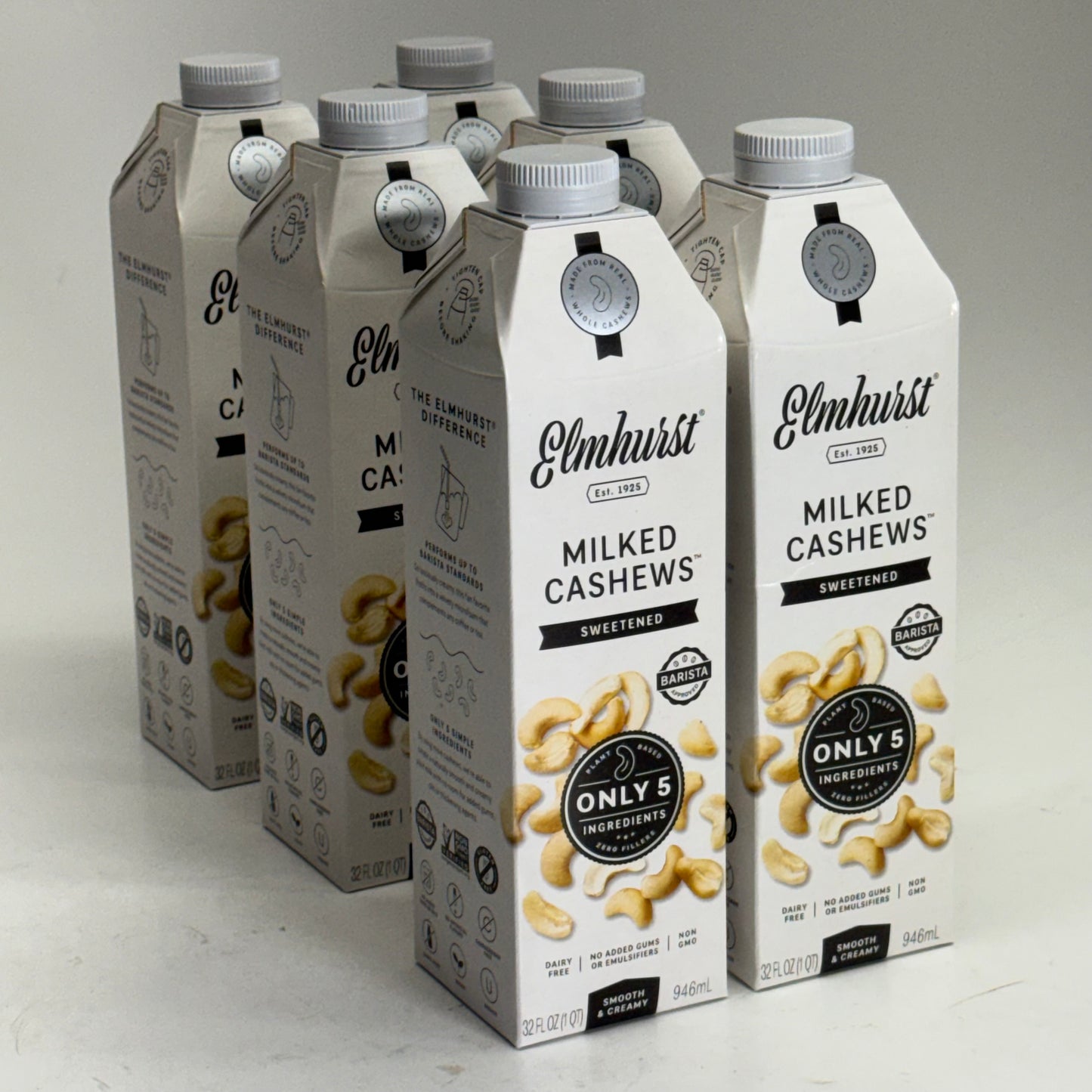 ELMHURST (6 PACK) Milked Cashews 32 fl oz. BB 11/26