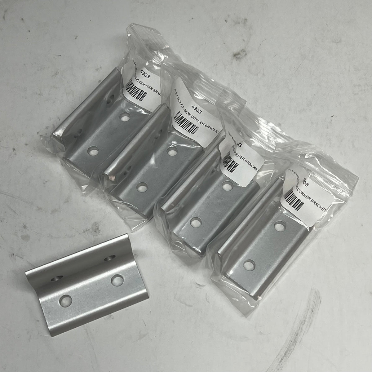 80/20 (10 PACK) 15 Series 4 Hole Wide Inside Corner Bracket 4 Hole 4303