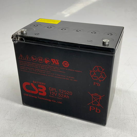 CSB Sealed Lead Acid Battery for Thomas & Betts Emiu-1000-4ld 12V 52Ah GPL 12520
