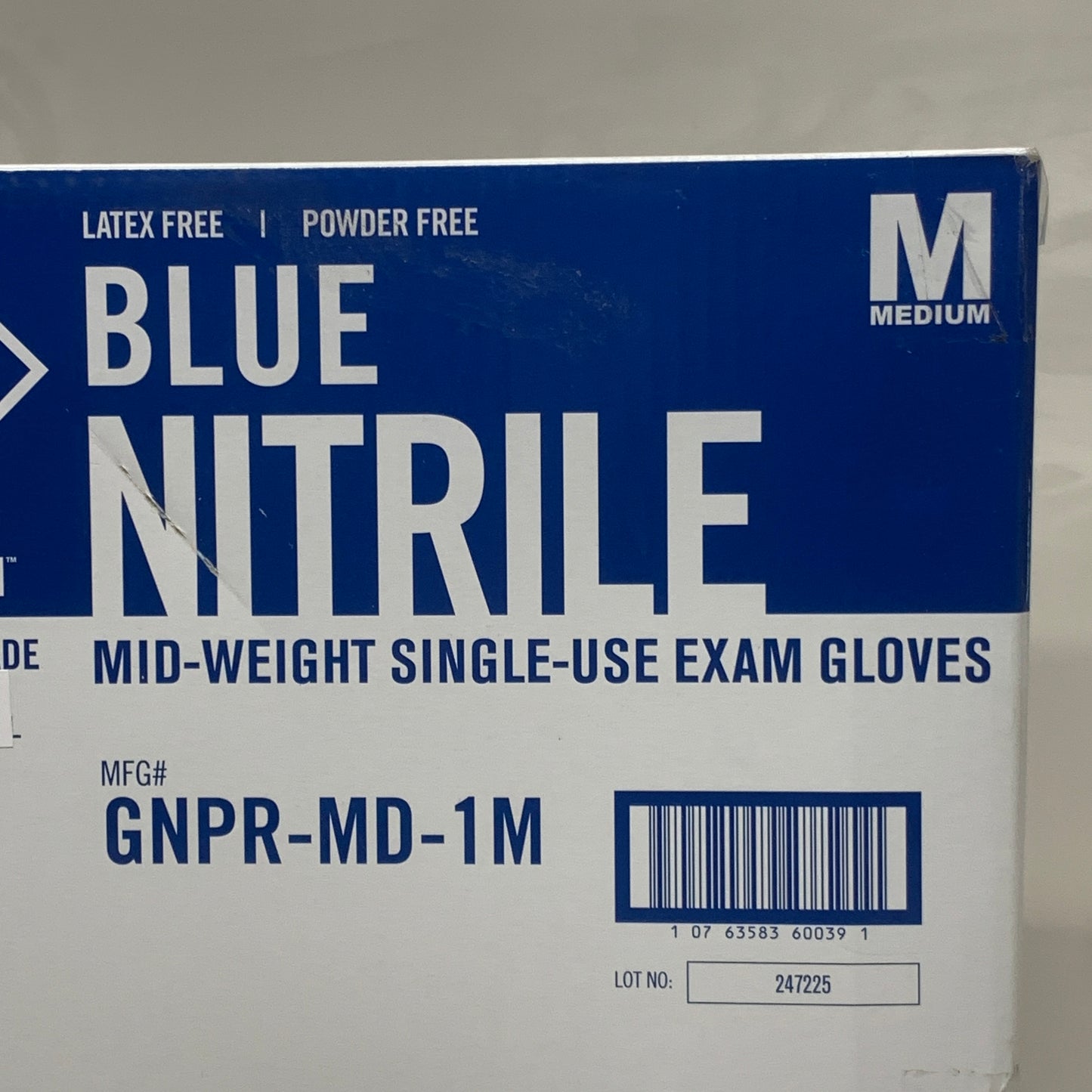 SAFETY ZONE (1,000 PACK) Pro Guard Blue Nitrile Single Use Gloves MD GNPR-MD-1M