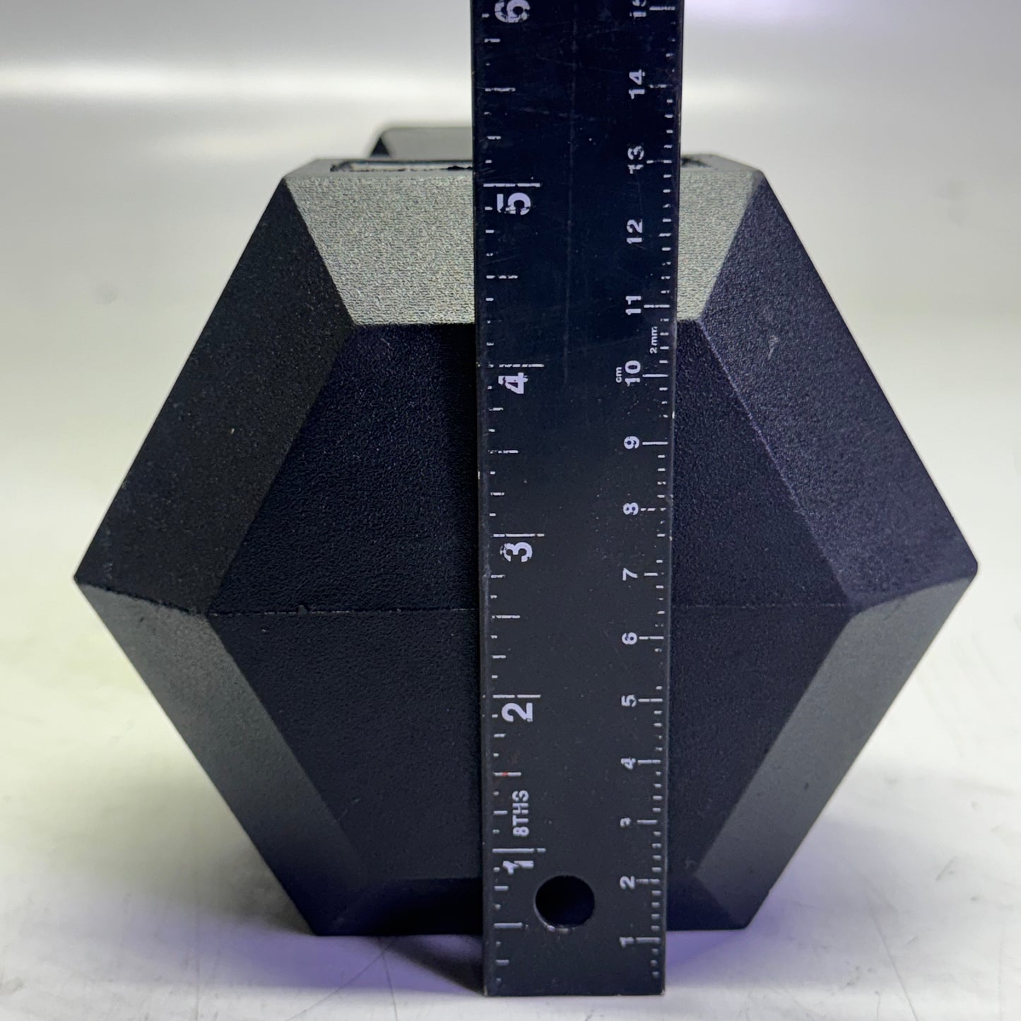 TITAN FITNESS (2 PACK) Black Rubber Coated Hex Dumbbell Single 30lb HEXDBB_30