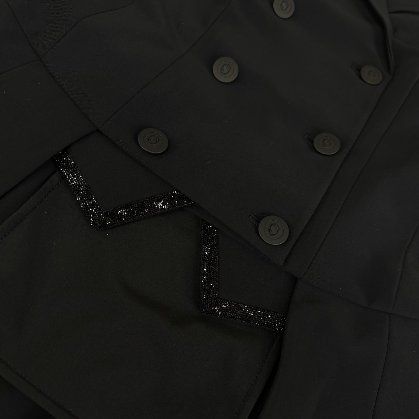 SAMSHIELD Frac Equestrian Jacket w/ Tail Coat Women's Sz US 6, UK, 8, FR 36 Black