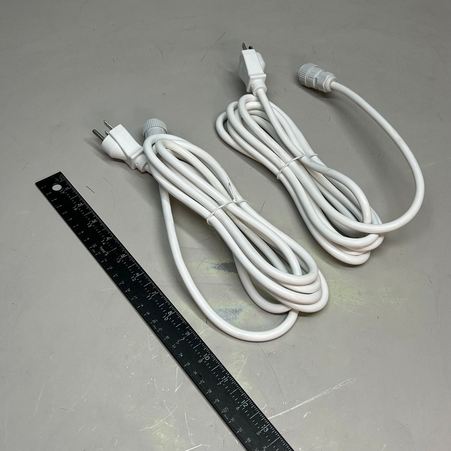 ZA@ NINGBO XUANHAU (2 PACK) Power Cords SJTW 3/C 16 AWG 105 Degree FT3 300V 10ft White 10200000025