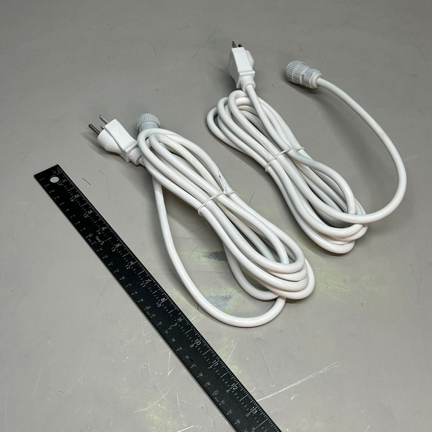 ZA@ NINGBO XUANHAU (2 PACK) Power Cords SJTW 3/C 16 AWG 105 Degree FT3 300V 10ft White 10200000025 D