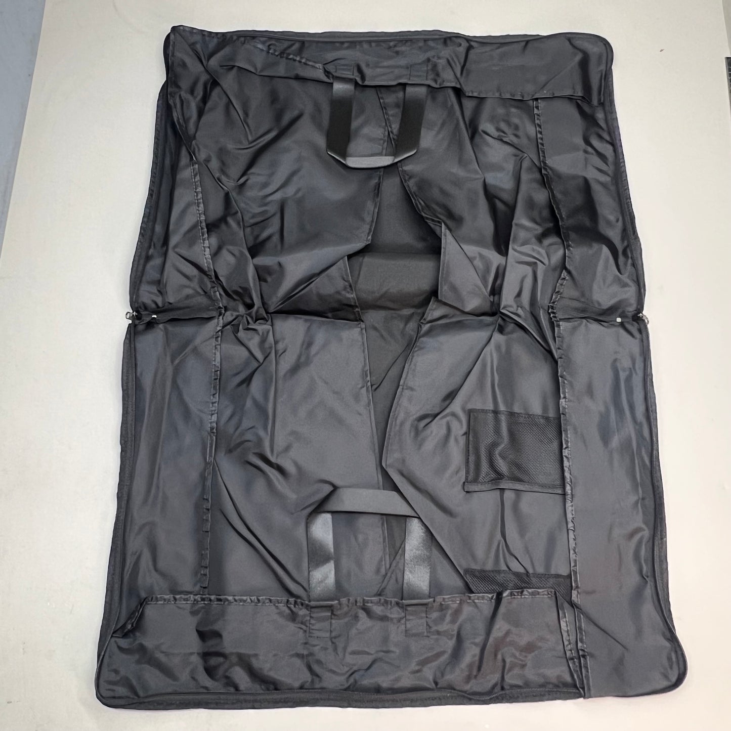 SEASON Zip Garment Bag W/ Handles, Pockets & Clear Name Slip 27"x20" Black