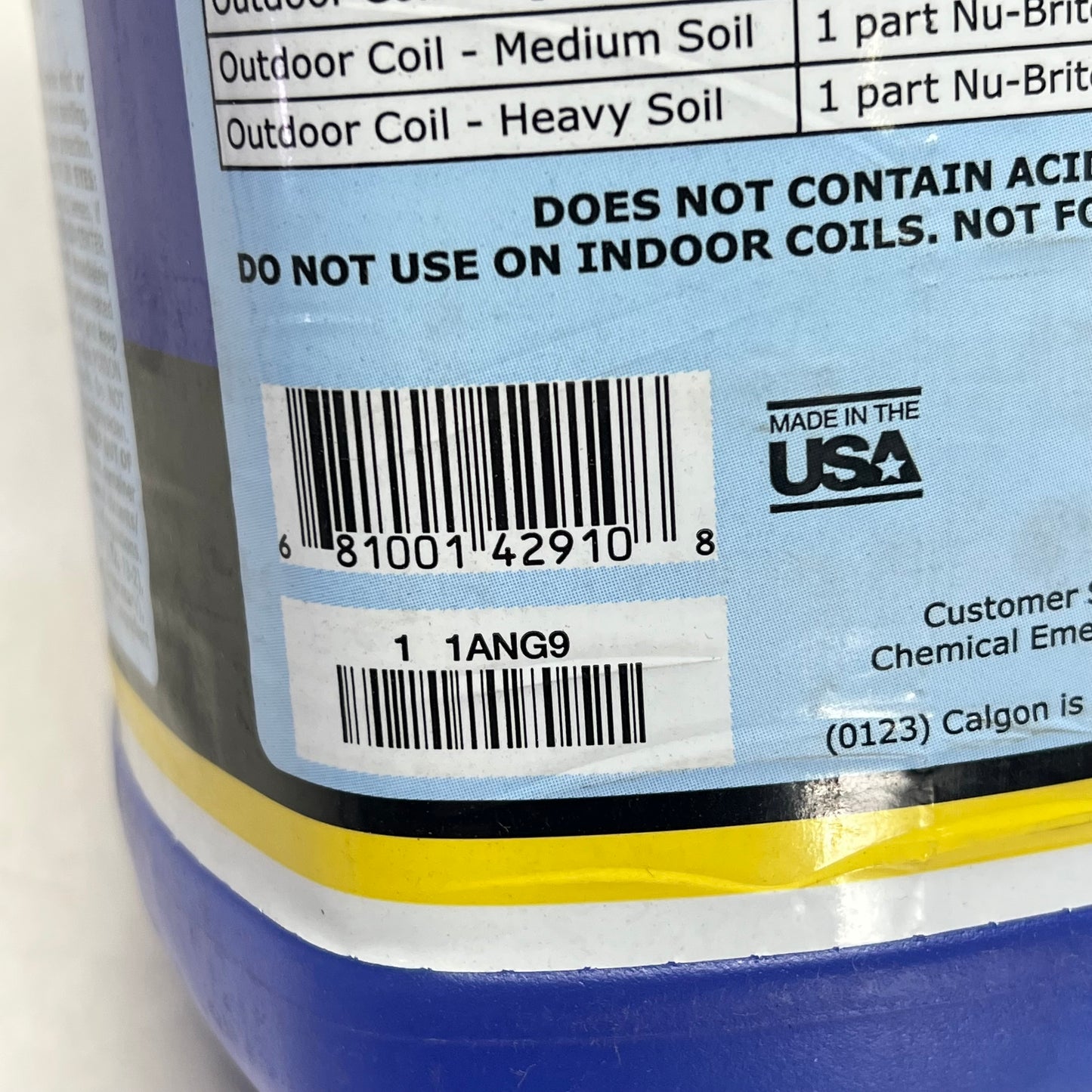 NU-CALGON Nu-brite Condenser Coil Cleanser Foaming Detergent  1 Gal Blue 4291-08