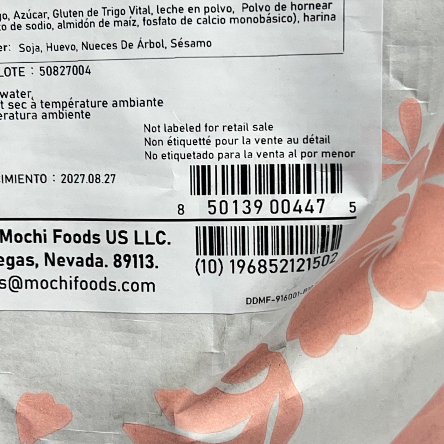 MOCHI FOODS Mochi Donut Base Mix Bulk 22 lb Bag White MF-916
