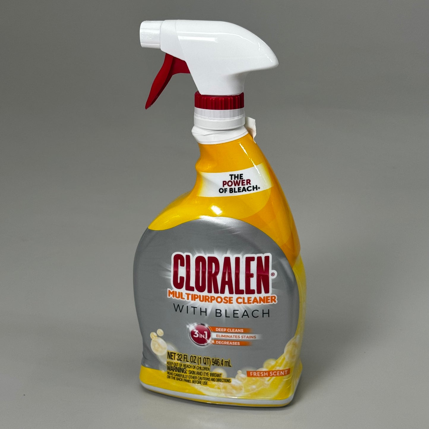 CLORALEN (8 PACK, 32 oz Each) Deep Clean Multipurpose Cleaner w/ Bleach Fresh Scent