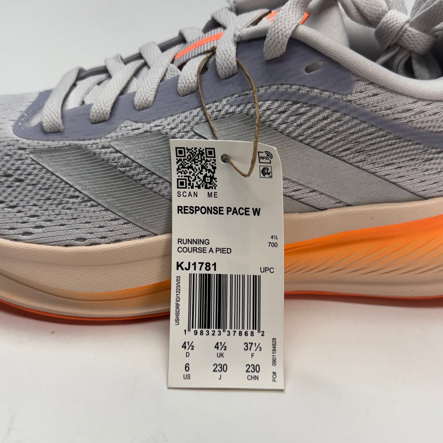 ADIDAS Response Pace W Women's Running Shoes Sz 6, White KJT781
