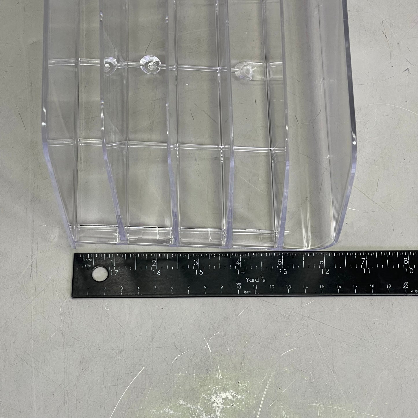 TRU RED 5-Slot Letter Sorter 9.5" x 6.5" x 6.3" Clear TR62285