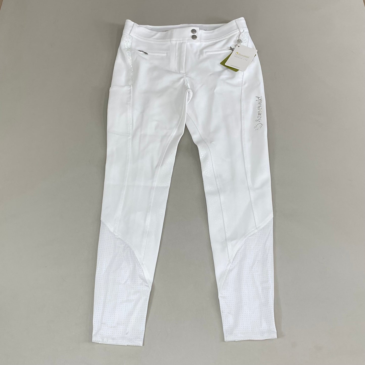 SAMSHIELD Omega Horse Riding Pants Women's Sz US 26, UK 8, FR 36 White (New Other)