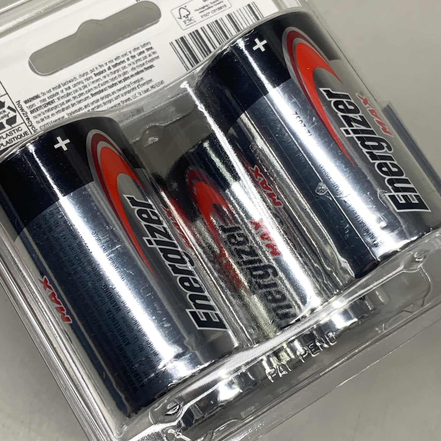 ENERGIZER MAX (2 Pack) D 4 Alkaline Batteries 4 Pack (8 Batteries Total) E95BP-4