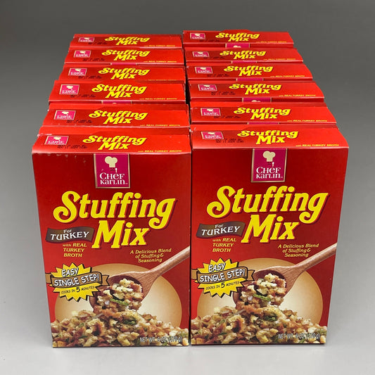 KARLIN Stuffing Mix Turkey (12 pack) each box is 6 oz. (Best By 11/11/2024)