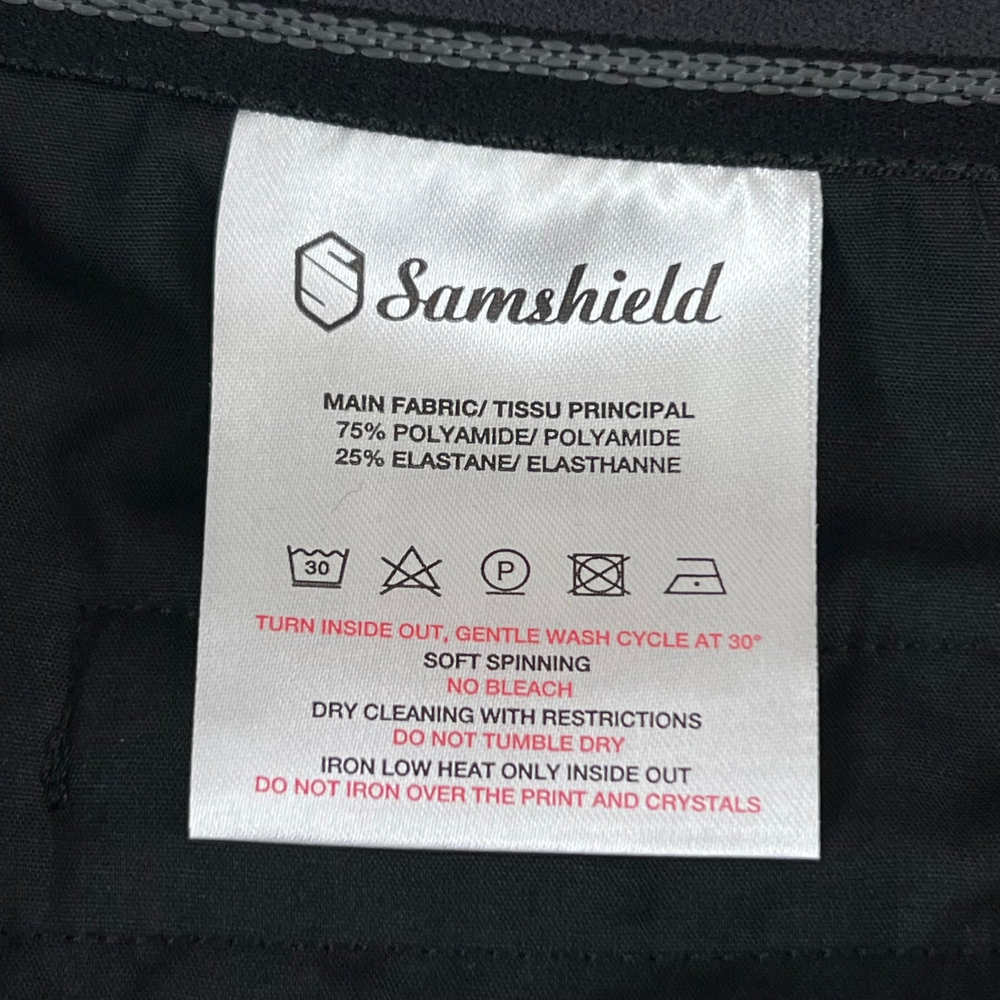 SAMSHIELD Chloe Metal Dots Equestrian Pants Women's Sz US 26, UK 8, FR 36 Black