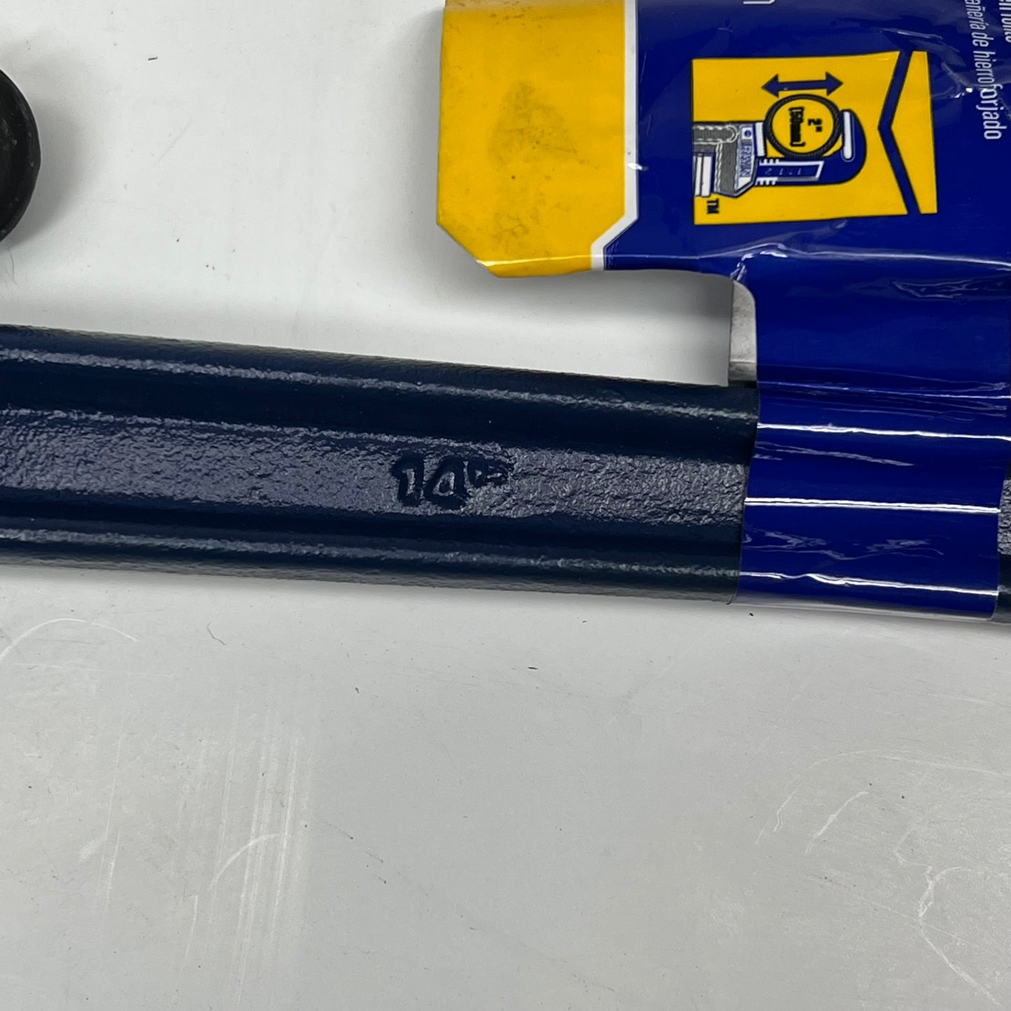 IRWIN Vise Grip Cast Iron Housing Wrench Drop Forged Jaw 14" Blue 27410