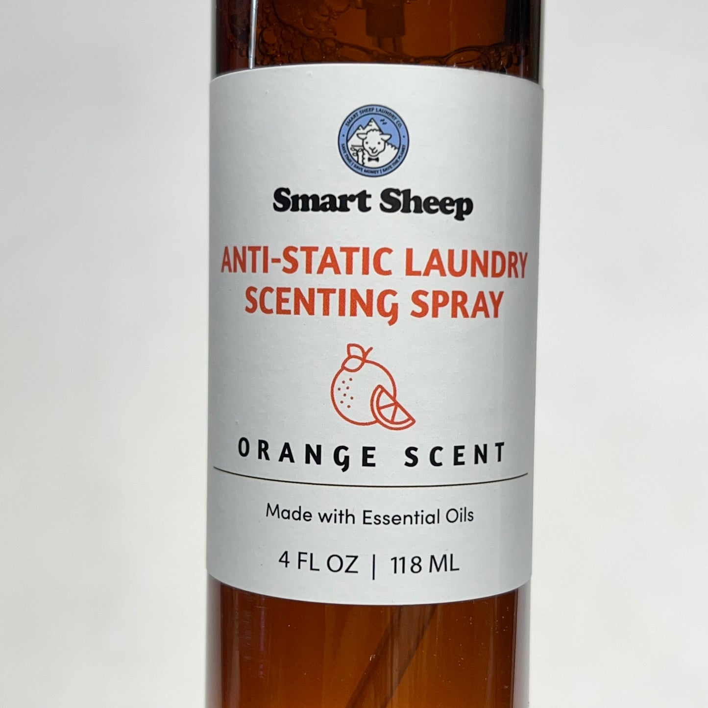 SMART SHEEP (2 PACK) Anti-static Orange Scent Spray W/ Essential Oil 4 fl oz