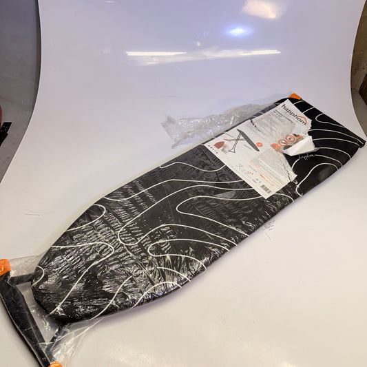 ZA@ HAPPHOM Compact Ironing Board 13" X 43" Black/White (Damaged)
