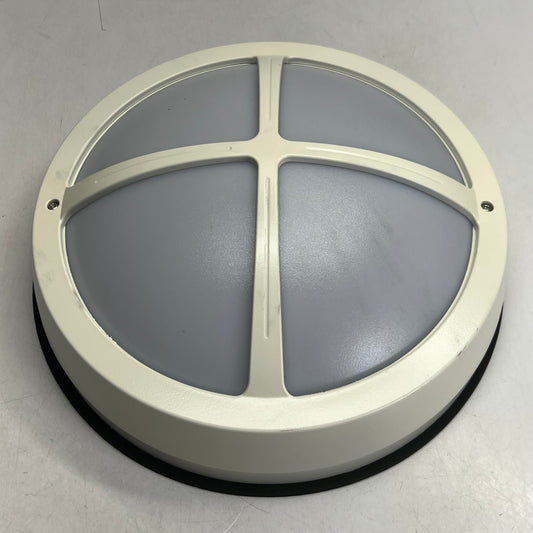 COOPER High Powered Led Exterior Rated Round Surface Mount Fixture 15" White TRF15-LD4-20W-40-OPL-WH-UNV-EDD1