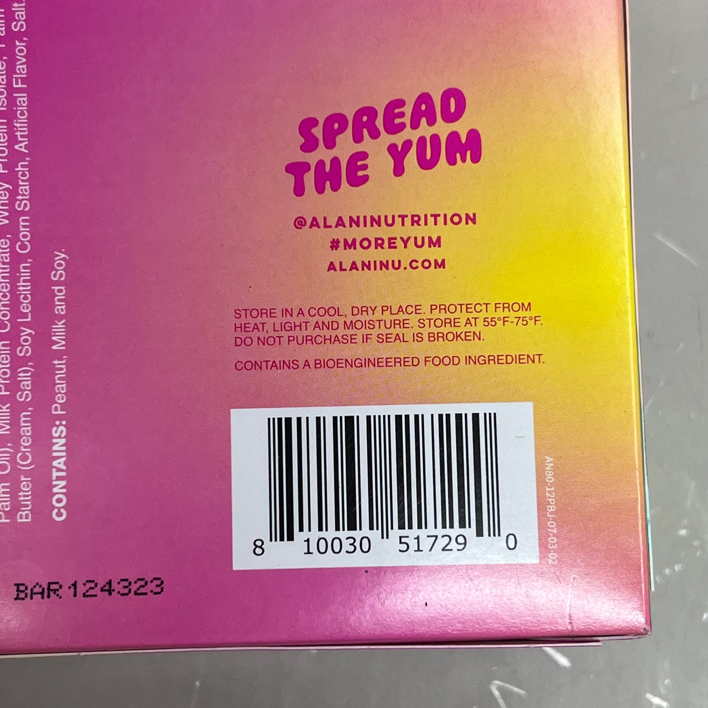 ALANI (12 PACK) Soft Peanut Butter & Jelly Protein Bars Gluten Free 1.83 Oz