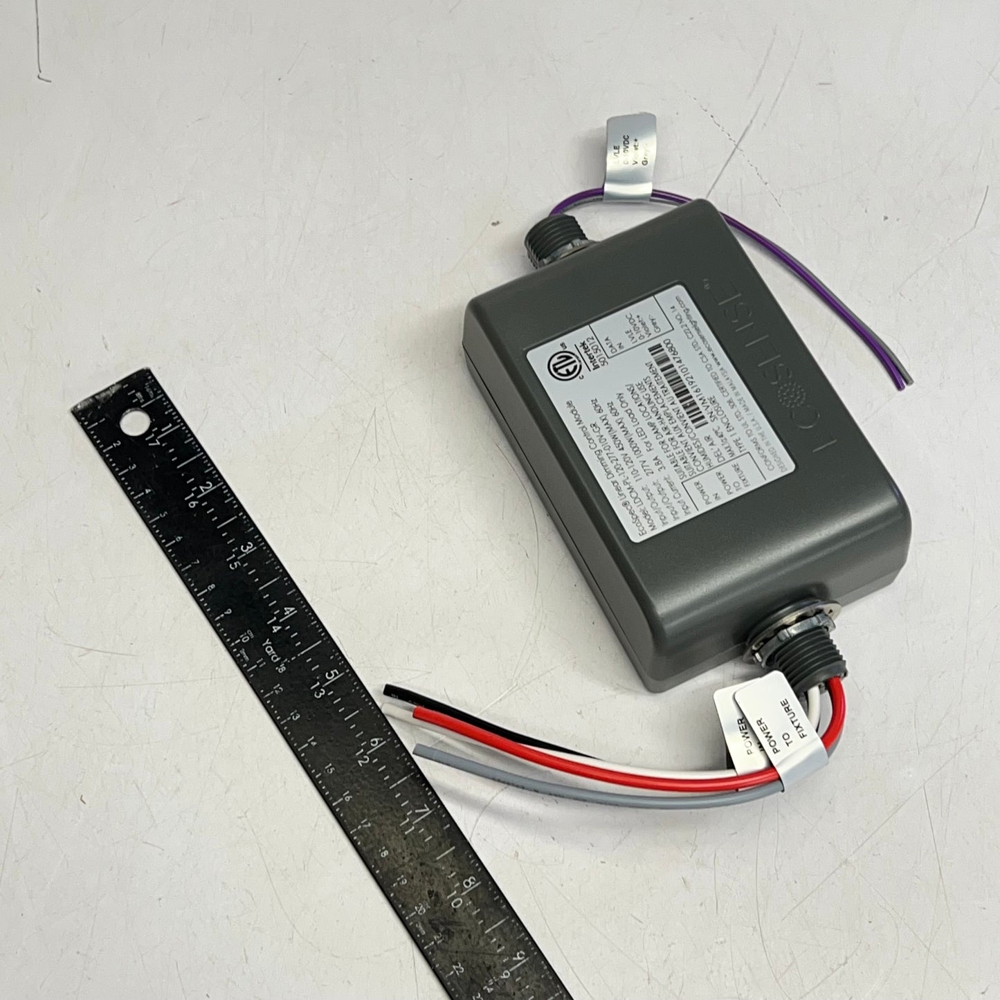 ECOSENSE Led Linear Dimming Control Module 0-10v Grey LDCM-PL-120-277-010V-GR