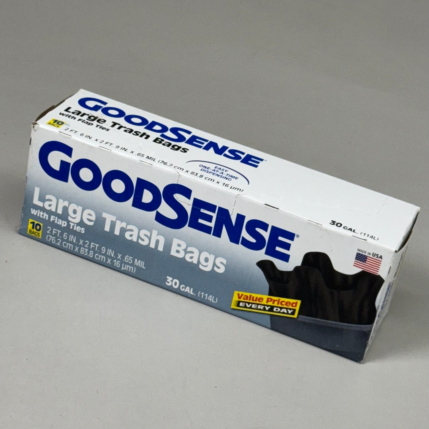 ZA@ GOODSENSE Large Trash Bags 12 Boxes (120 Bags Total)