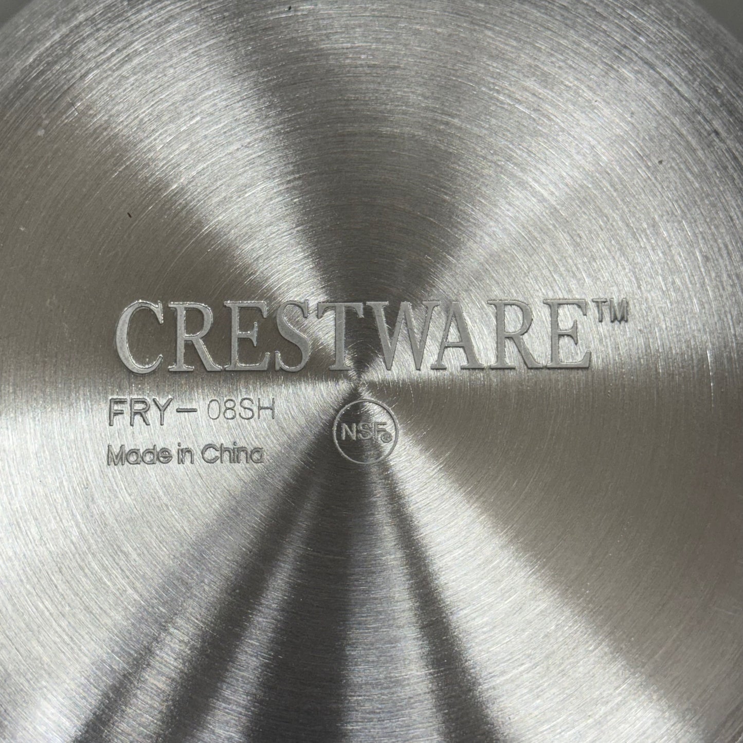 CRESTWARE 8” Heavy Duty Non-Stick Aluminum Fry Pan FRY-08SH