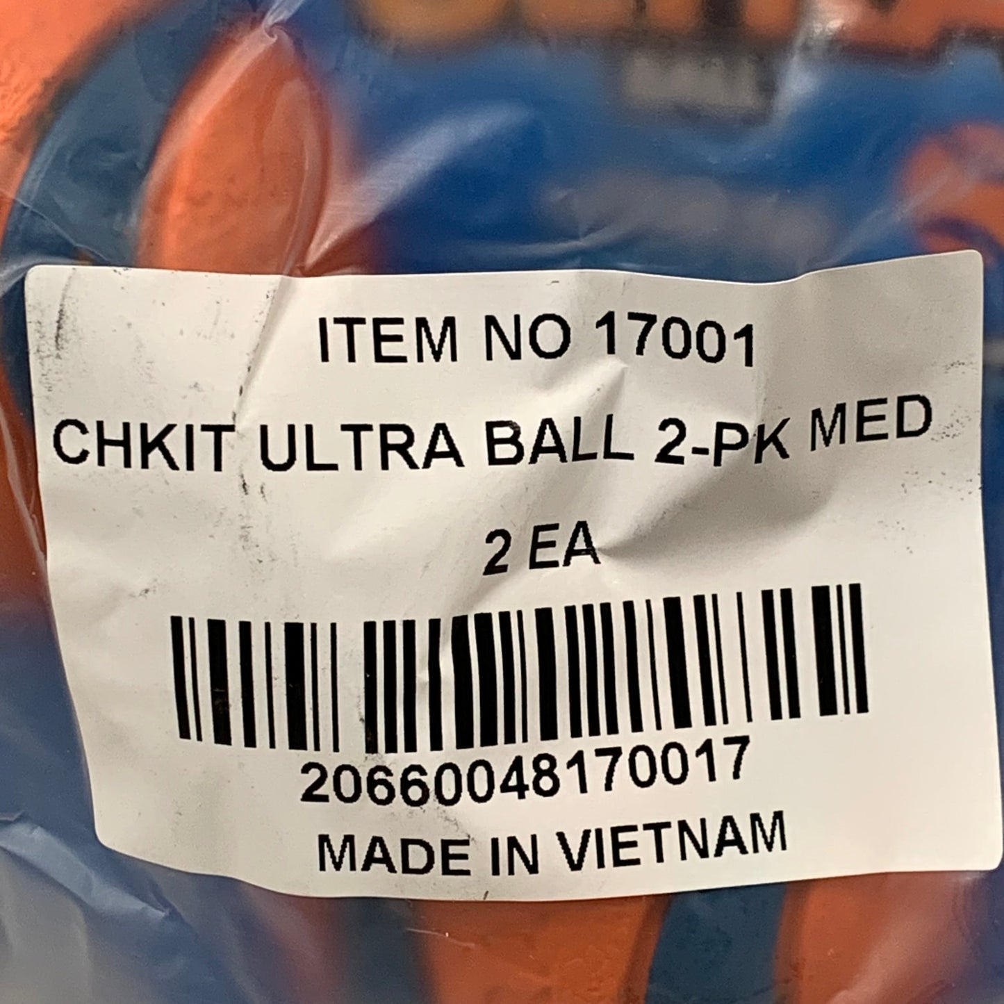 ZA@ CHUCK IT! Durable Ultra Ball (2 PACK, 4 BALLS TOTAL) Bouncy Dog Toy Orange 17001 B