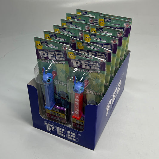 PEZ (12 PACK) Collect Disney Stitch Assorted Candy Dispensers & Refill BB 12/29