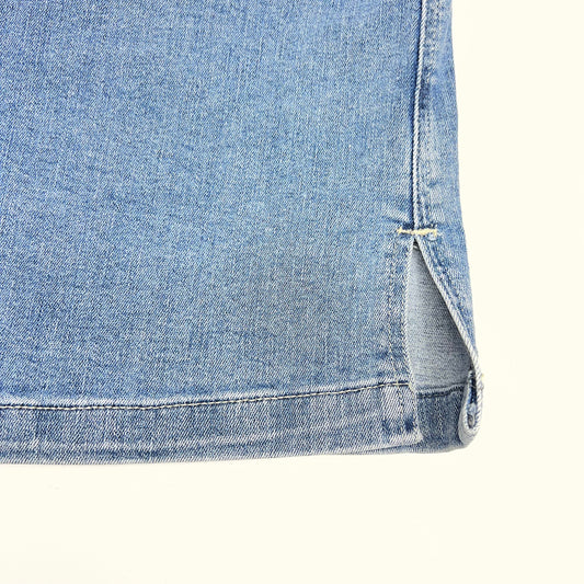 JAG On the Go High Rise Skort Pull-on Women's Sz 14  Silver Lake J3101CSA220