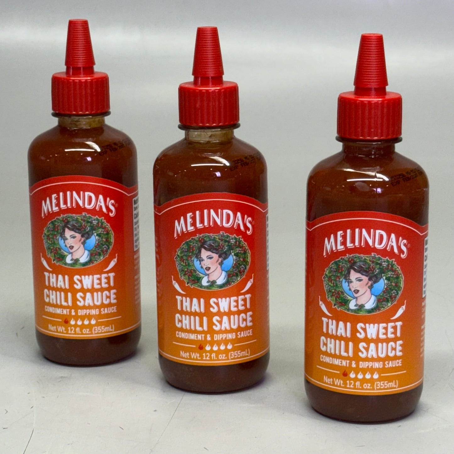 MELINDA'S (3 PACK) Thai Sweet Chili Sauce 12 fl oz Red BB 02/27