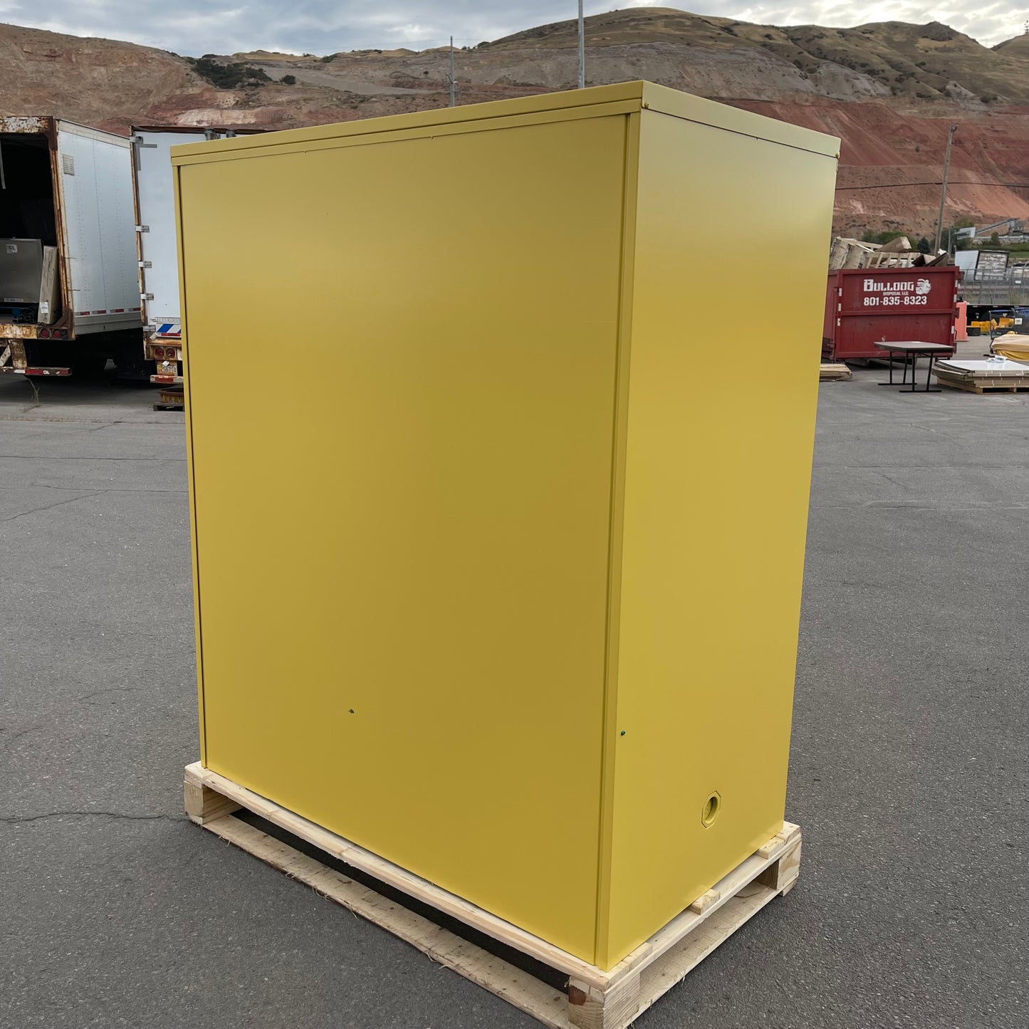SECURALL Hazardous Waste Storage Cabinet 120 Gal Capacity 66"x56"x31" W1080