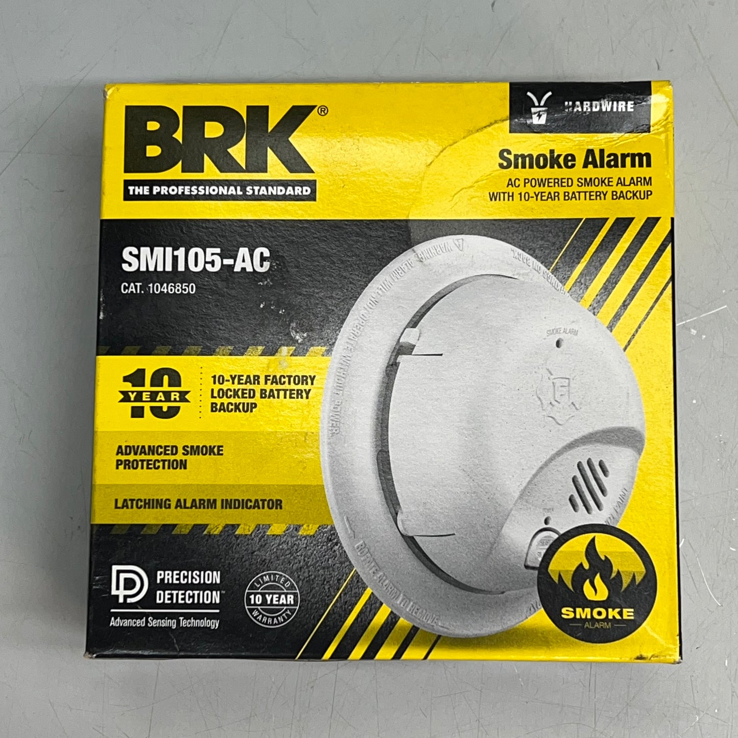 FIRST LINE Interconnect Hardwire Smoke Alarm W/ 10 Year Battery Backup SMI105-AC