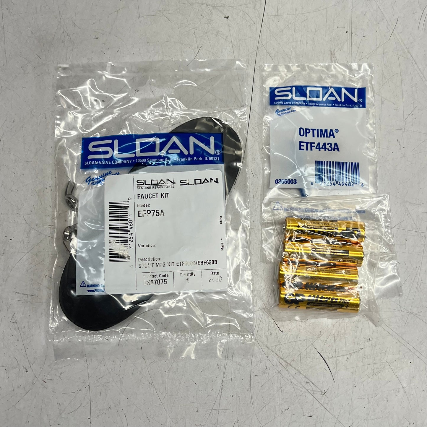SLOAN Hardwired-powered Deck Mounted Low Integrated Faucet Chrome ETF-600
