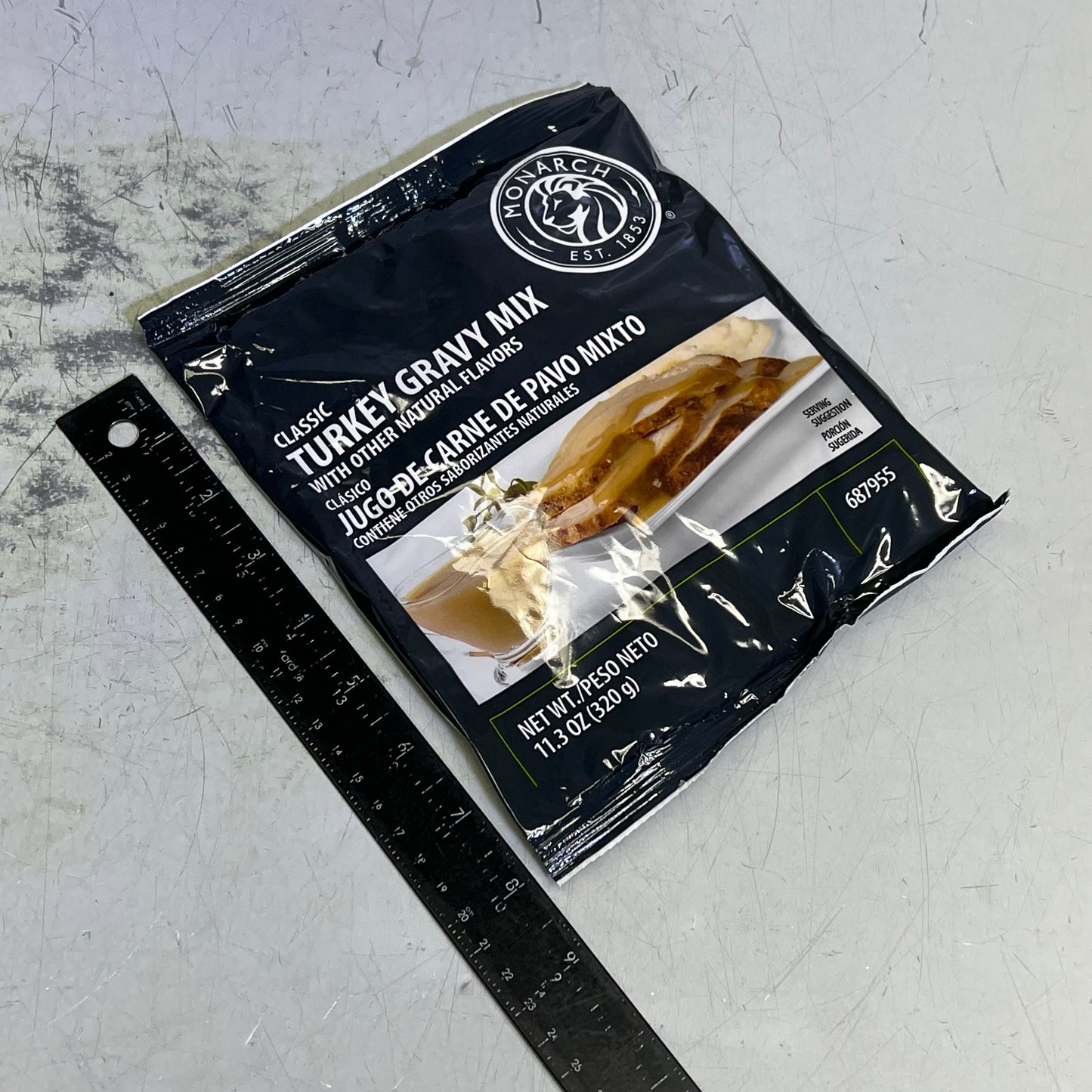 ZA@ MONARCH (6 PACK) Turkey Gravy Mix 11.3 Oz BB 06/25 D