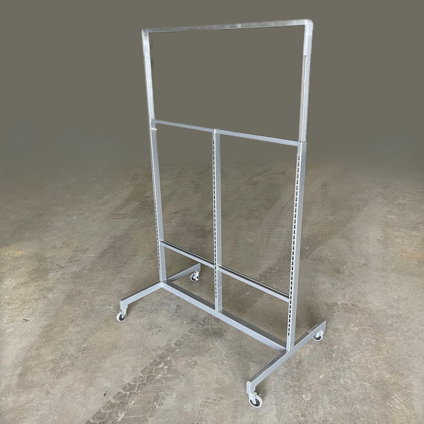 ARTITALIA GROUP Rolling Stainless Double Sided Store Display Stock Rack 48"W WF2565 (New)