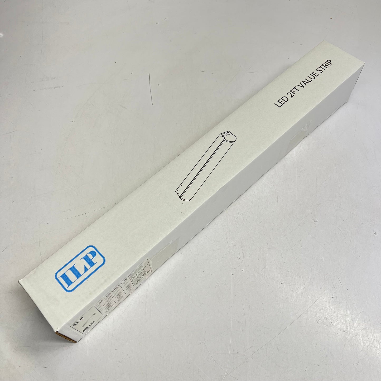 ILP LIGHTING Linear Strip Light 2' 20W Frosted Acrylic White VS2-2L-U-40-FRL