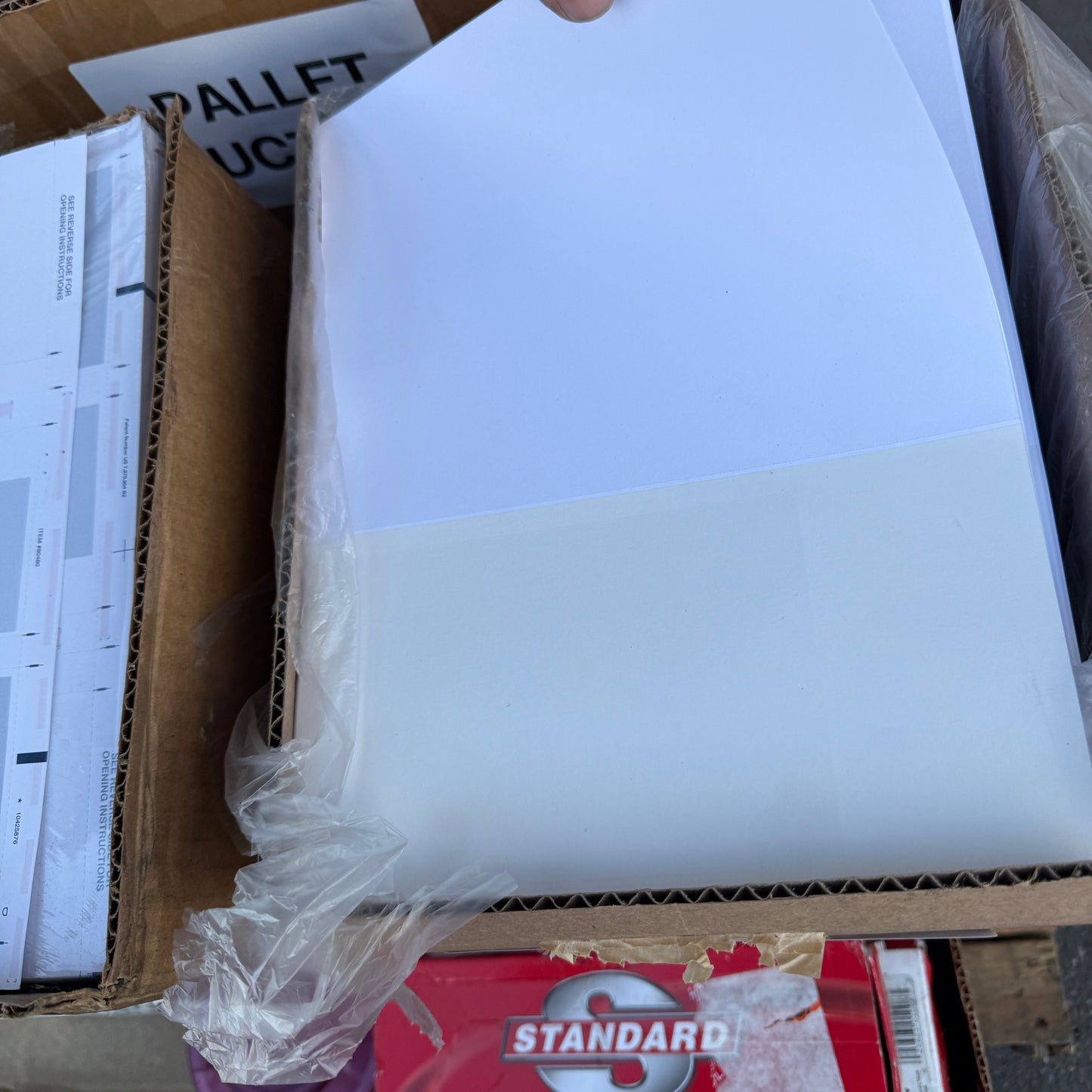 ZA@ Pallet of MIXED 3M Gloss Overlaminate, Blank Checks, Pool Filter Media, Arm Pads, Wipes, & MORE!