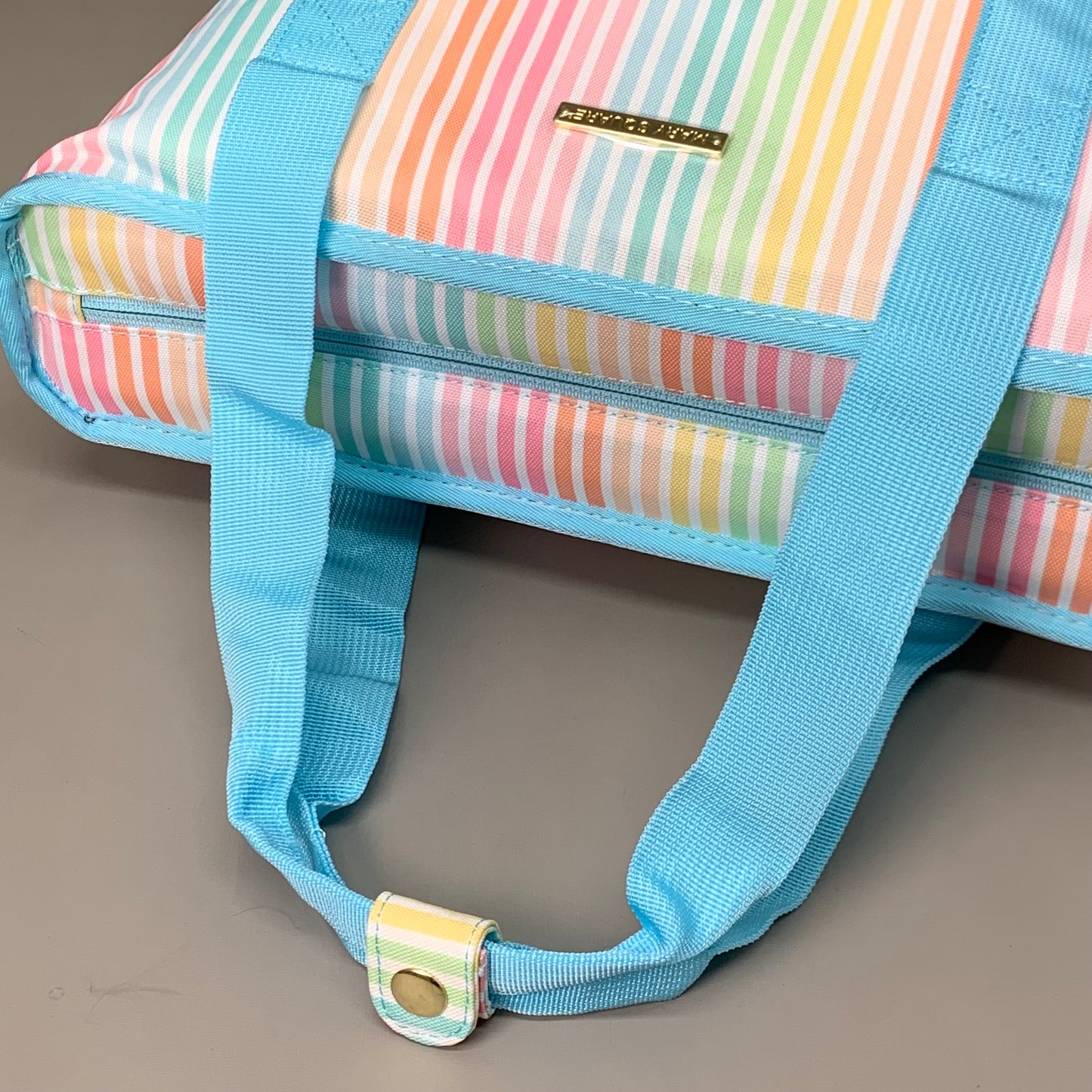 MARY SQUARE Cooler Backpack Leak Resistant Sunset Stripe 45001