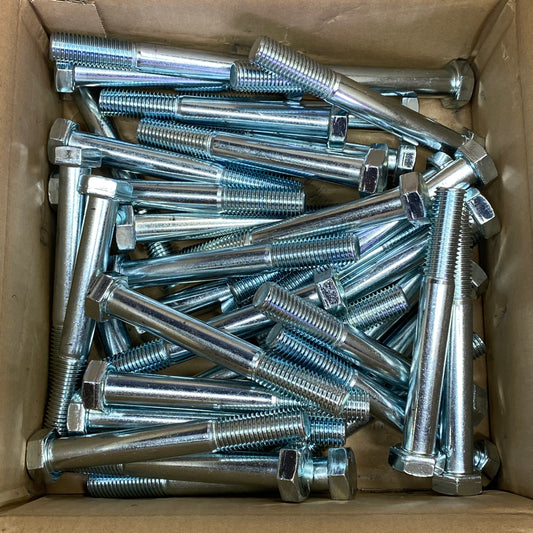 Hex Bolts (40 Pcs) Grade 5 Zinc 3/4-10X6" Grey 46296-600