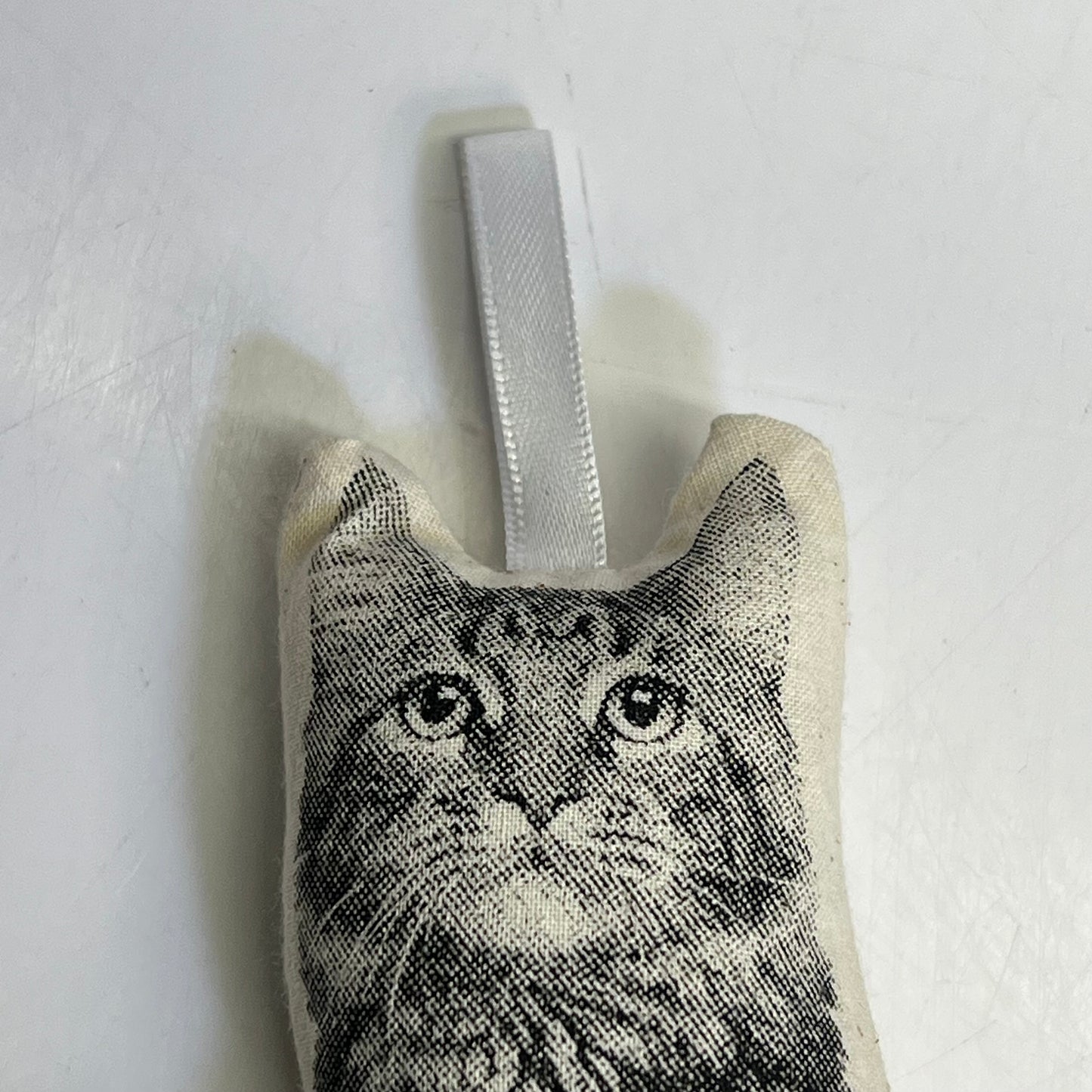 BRODERPRESS (3 PACK) Hand Silkscreened Cat Ornaments 3.5"x5" Black & White