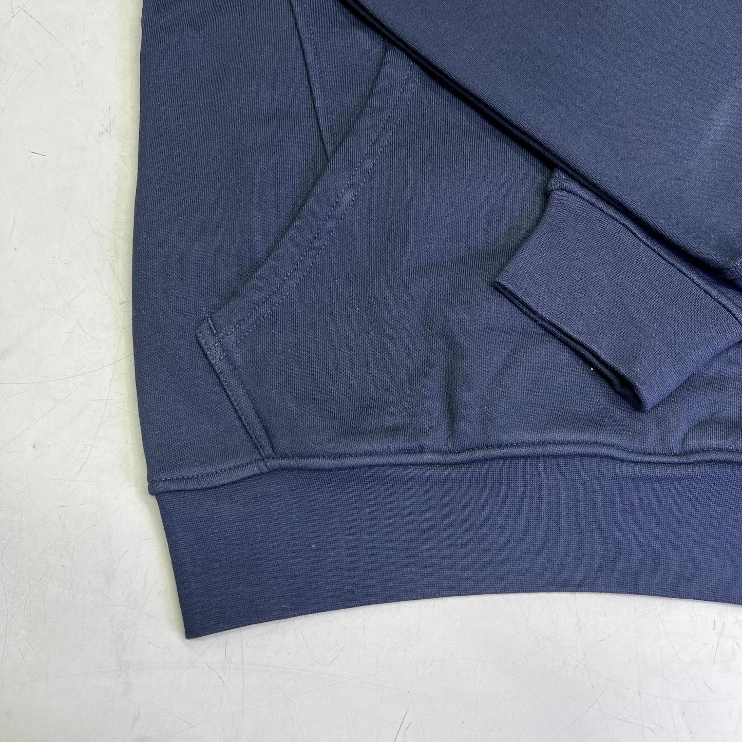 DRI DUCK Woodland Fleece Pullover Thermal Hood Men's Sz M Navy Blue/Yellow 7035