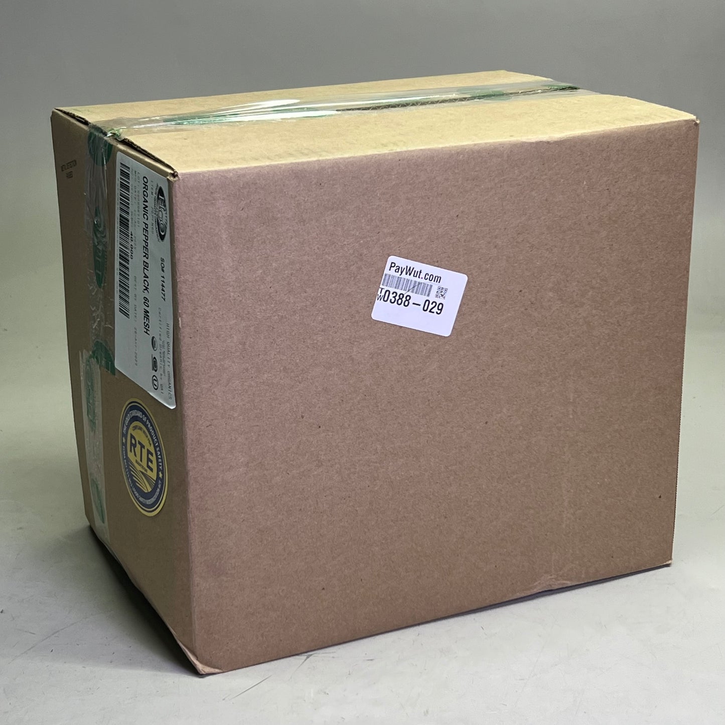 HQO (40 POUNDS) Organic Pepper Black, 60 Mesh BB 04/27