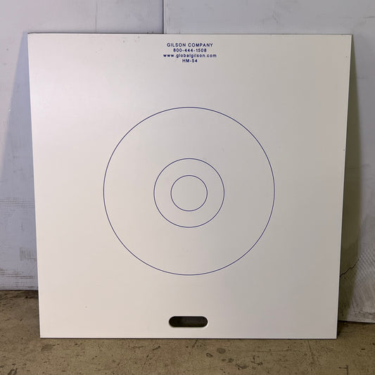 GILSON COMPANY Base Plate for SCC Passing Ability Test Sz 36" x 36", White