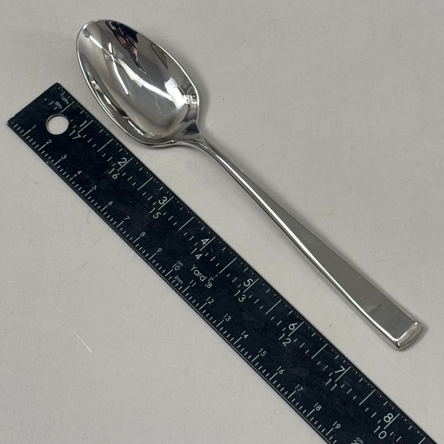 C&S (3 Dozen) 7 1/2" Dessert Spoon with Stainless Grade, Harper Satin Pattern