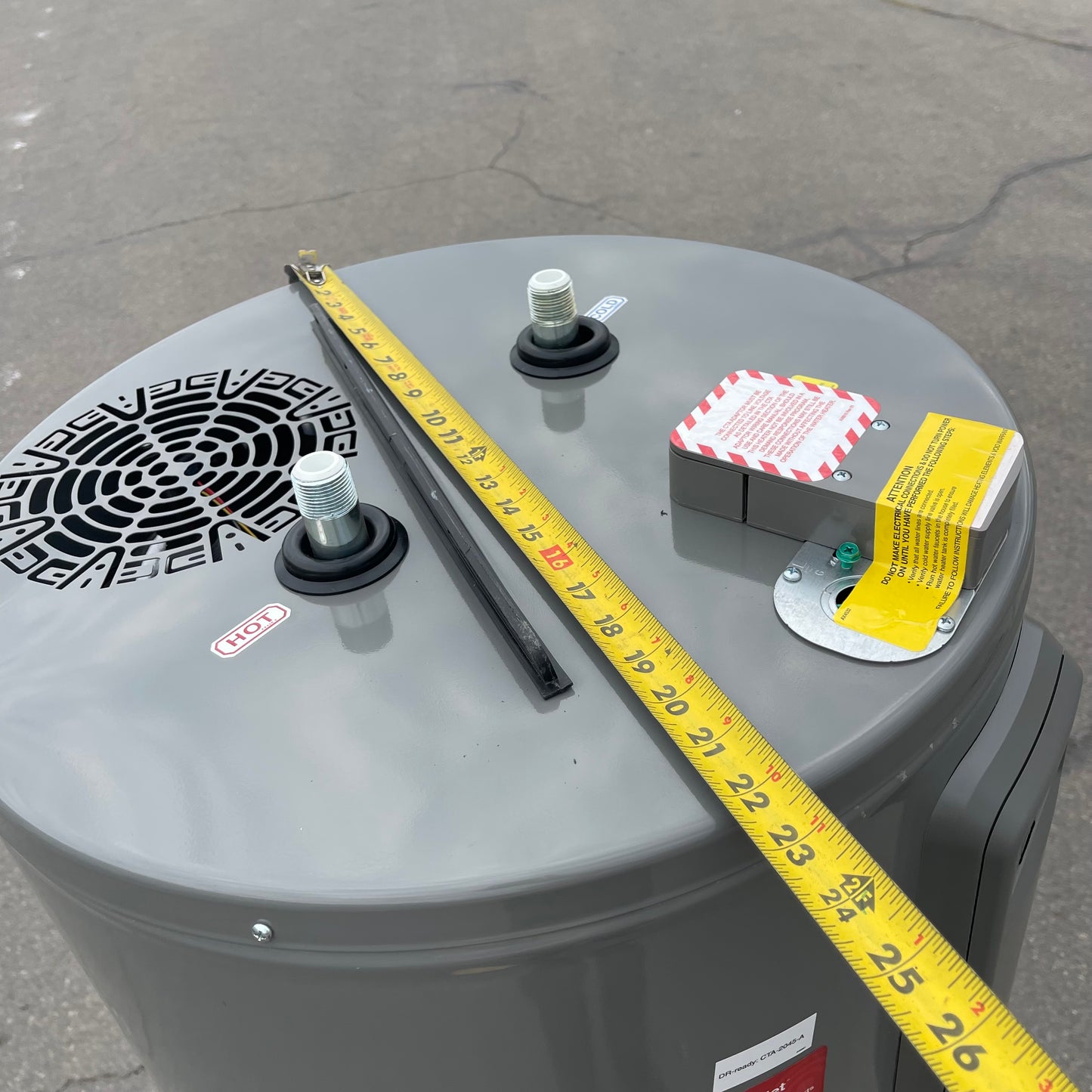 ZA@ RHEEM Hybrid Water Heater 50 gal Grey XE50T10H45U1 (AS-IS)(A)