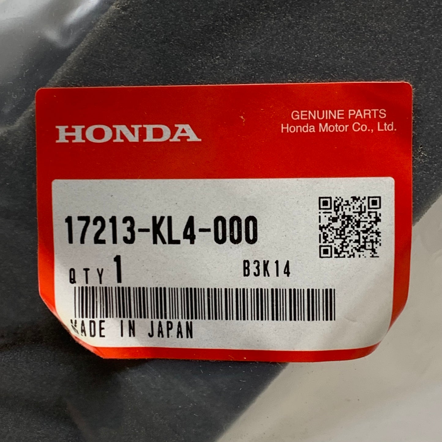 HONDA Air Cleaner Element CRF250R CRF250RX CRF250RX Genuine OEM 17213-MKE-A00