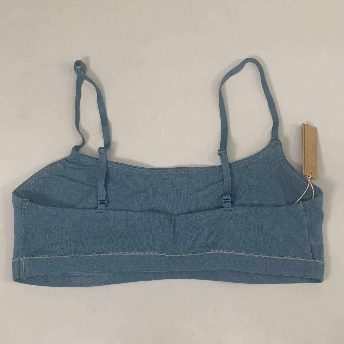 SKIMS Cotton Jersey Scoop Bralette 90% Cotton Women's Sz M Kyanite BR-SCN-0741