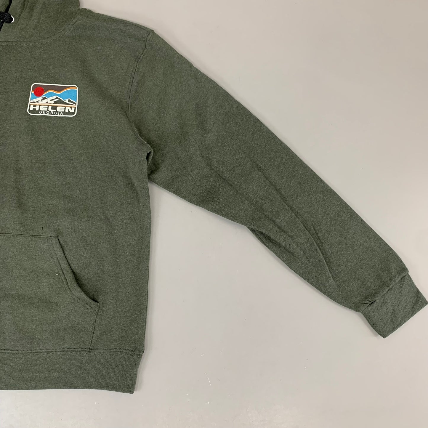 LONEROCK Helen Georgia Tie Hoodie Sz Large Green